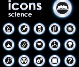 Bright Round icons design vector set 05