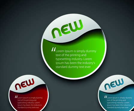 Modern labels for you text vector 01