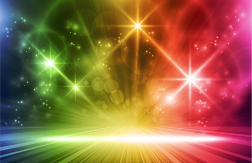Glowing Abstract Backgrounds design vector 03
