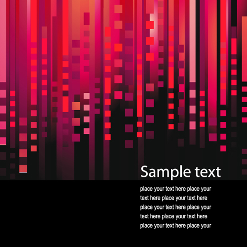 Bright Backgrounds with Abstract art vector 03