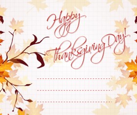 Autumn elements Greeting Cards design vector 02