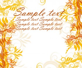 Autumn elements of Frames vector 04