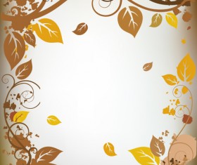 Autumn elements of Frames vector 05