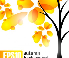 Autumn of Tree design vector ser 01