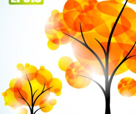 Autumn of Tree design vector ser 05