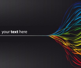 Shiny Line vector backgrounds set 05