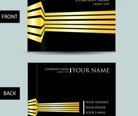 Set of Creative Modern Business Cards vector 04