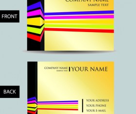 Set of Creative Modern Business Cards vector 05