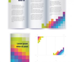 Business brochure cover vector set 01