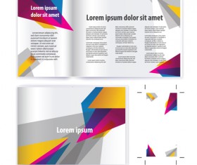 Business brochure cover vector set 02
