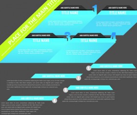 Elements of Business flyers and brochures cover vector 04