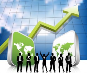 Elements of Business Team vector set 02