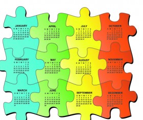 Set of Calendar 2013 design elements vector 02