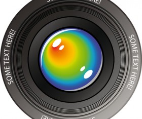 Different Camera lens mix vector set 01