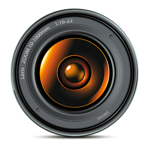 Different Camera lens mix vector set 03 free download