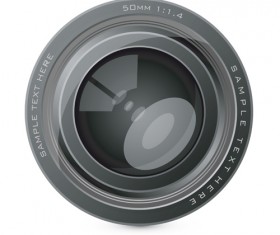 Different Camera lens mix vector set 05