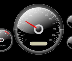 Different Car dashboard design vector 01