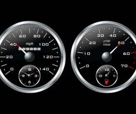 Different Car dashboard design vector 04