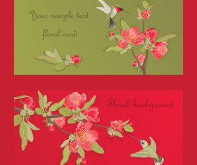 Hand drawn flower of Stylish card vector 01