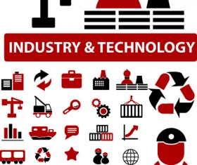 Different Cargo with Transport icons vector 02