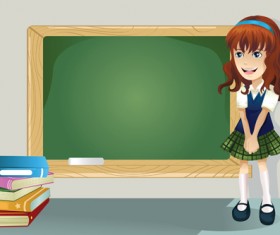 Different Cartoon school child image vector 01
