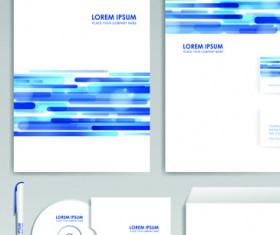 Different Corporate business kit mix vector 04