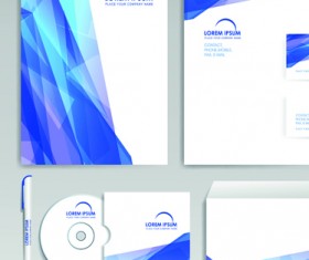 Different Corporate business kit mix vector 05