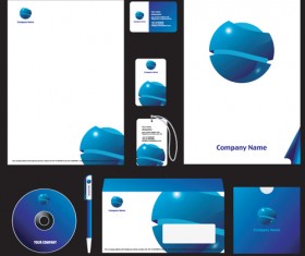 Corporate style cover design elements vector set 01