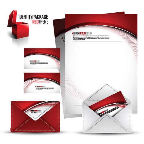 Corporate style cover design elements vector set 02