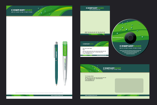 Corporate style cover design elements vector set 03