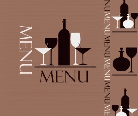 Creative restaurant menu cover design vector 02