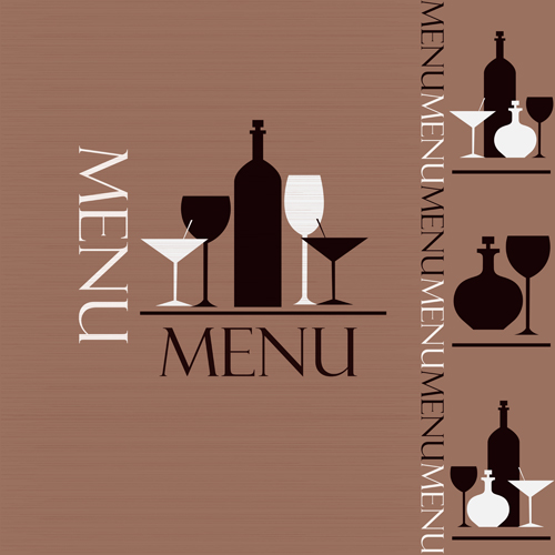 Creative restaurant menu cover design vector 02