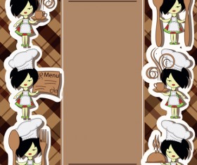 Creative restaurant menu cover design vector 04