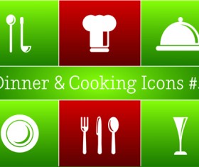 Different cooking icon vector