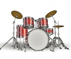 Music with Drums design elements vector 01