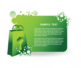 Elements of Green Ecologic elements vector set 01