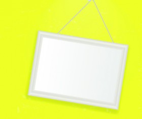 Set of Empty frame Hanging on the wall vector graphic 02