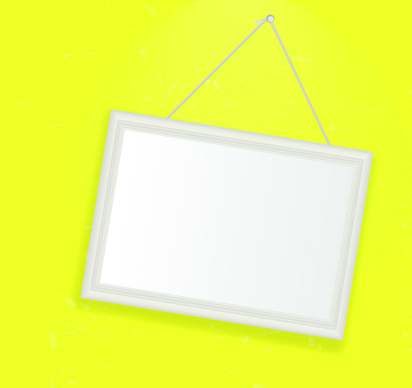 Set of Empty frame Hanging on the wall vector graphic 02