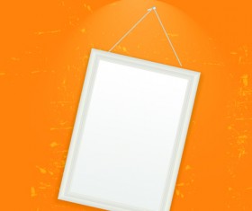 Set of Empty frame Hanging on the wall vector graphic 03