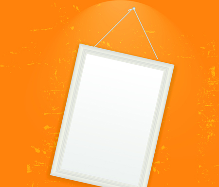 Set of Empty frame Hanging on the wall vector graphic 03