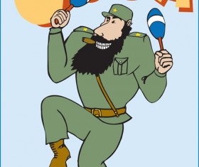 Set of Cuba design elements vector 02