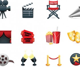 Different Film and movie mix vector 01