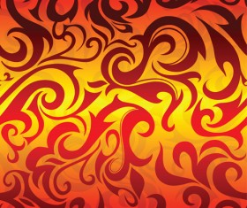 Abstract Fire Ornaments backgrounds vectro 03