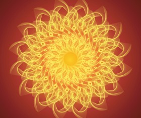 Abstract Fire Ornaments backgrounds vectro 05