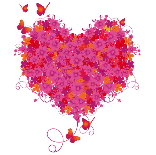 Set of Different Heart mix vector 05