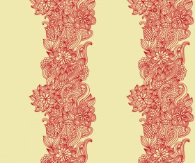 Set of Pretty Floral Ornaments design vector 01