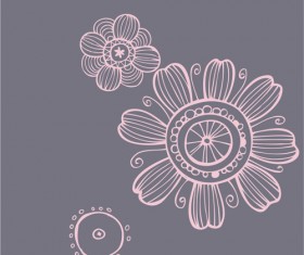 Set of Pretty Floral Ornaments design vector 02
