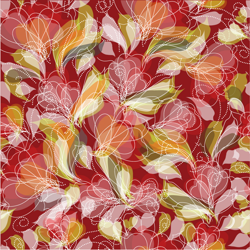 Beautiful Flower Pattern Mix vector 02