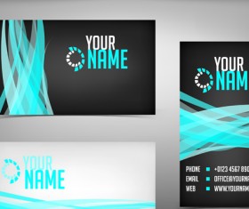 Commonly Flyer and business card design vector 04