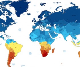 Various Geographical maps design vector set 06